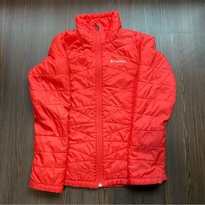 Women’s Red Omni-Heat Columbia Puffer Jacket